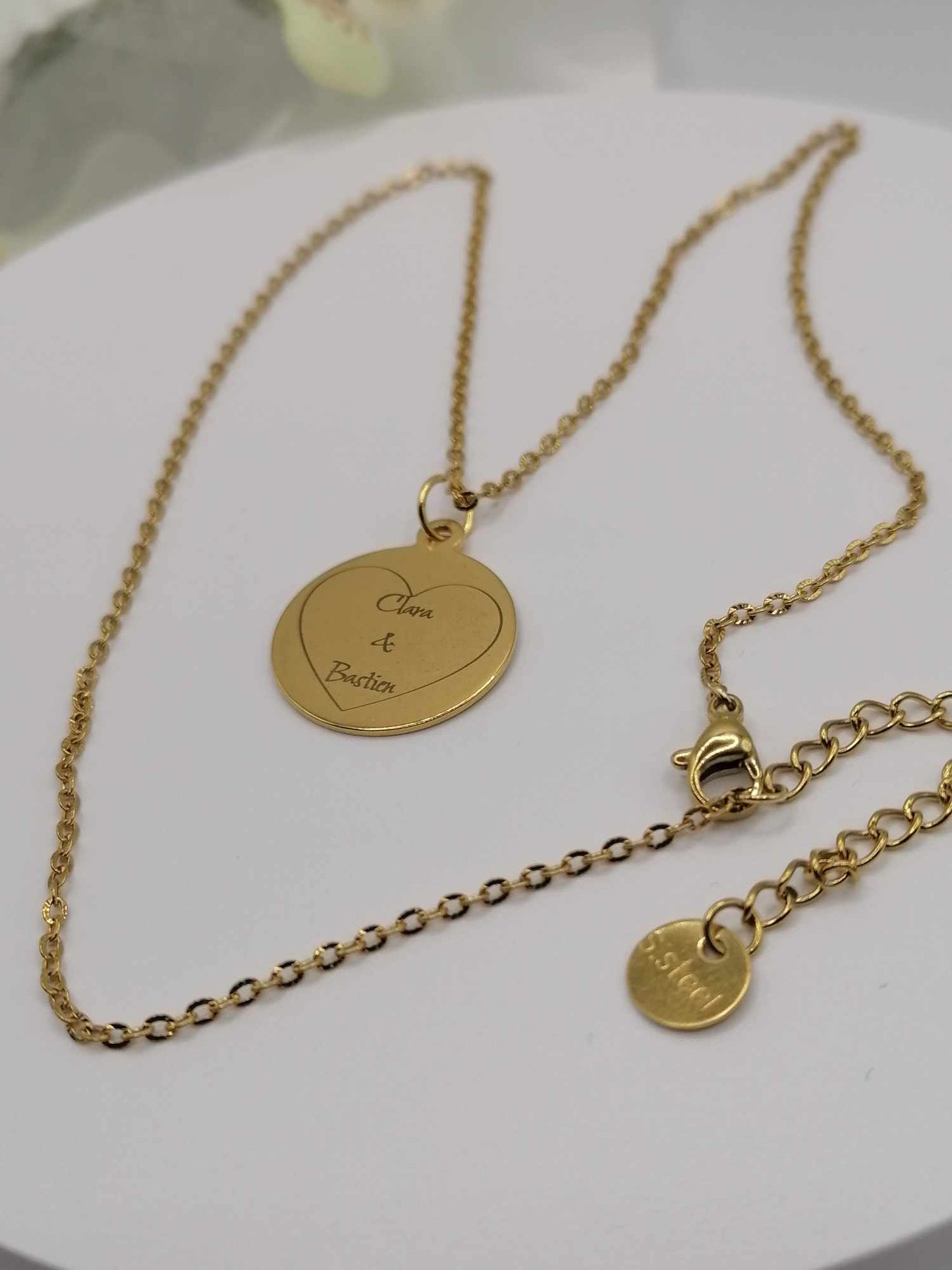 Collier Milana Couleur Doré "Gravure & Charms"