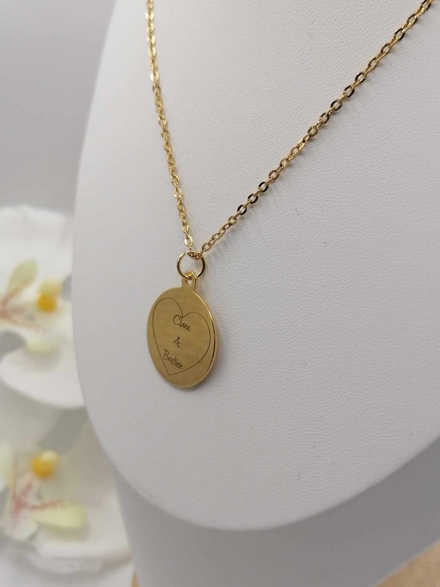 Collier Milana Couleur Doré "Gravure & Charms"