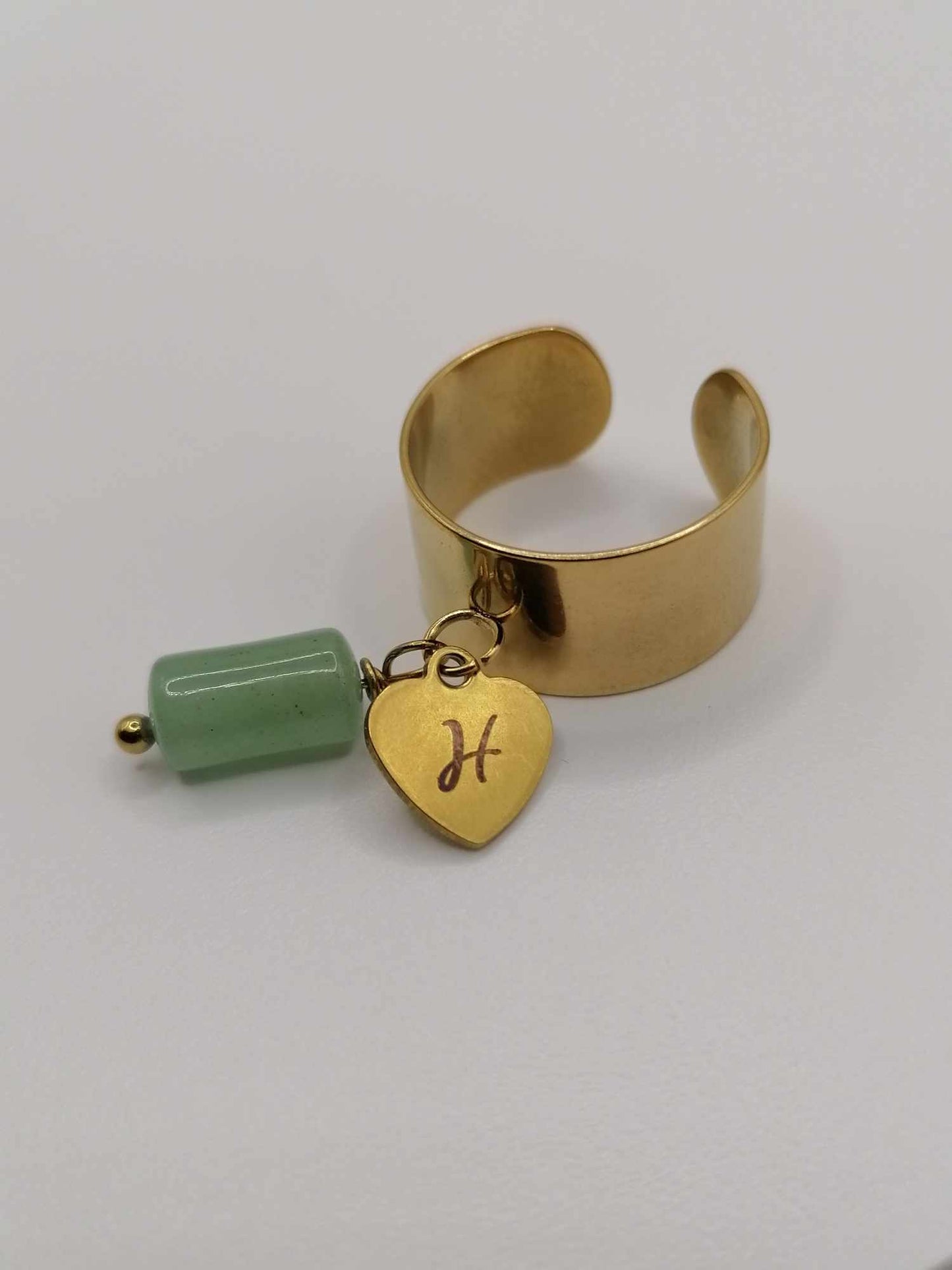 Bague Breloque Britta Couleur Doré "Gravure & Charms"