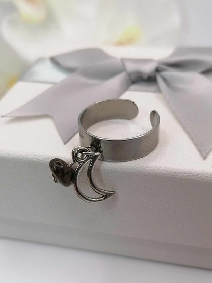 Bague Breloque Lune