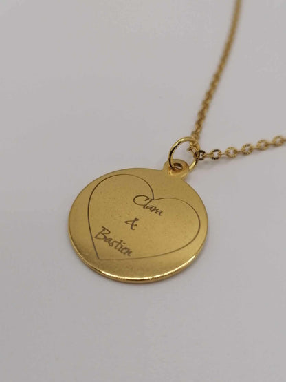 Collier Milana Couleur Doré "Gravure & Charms"