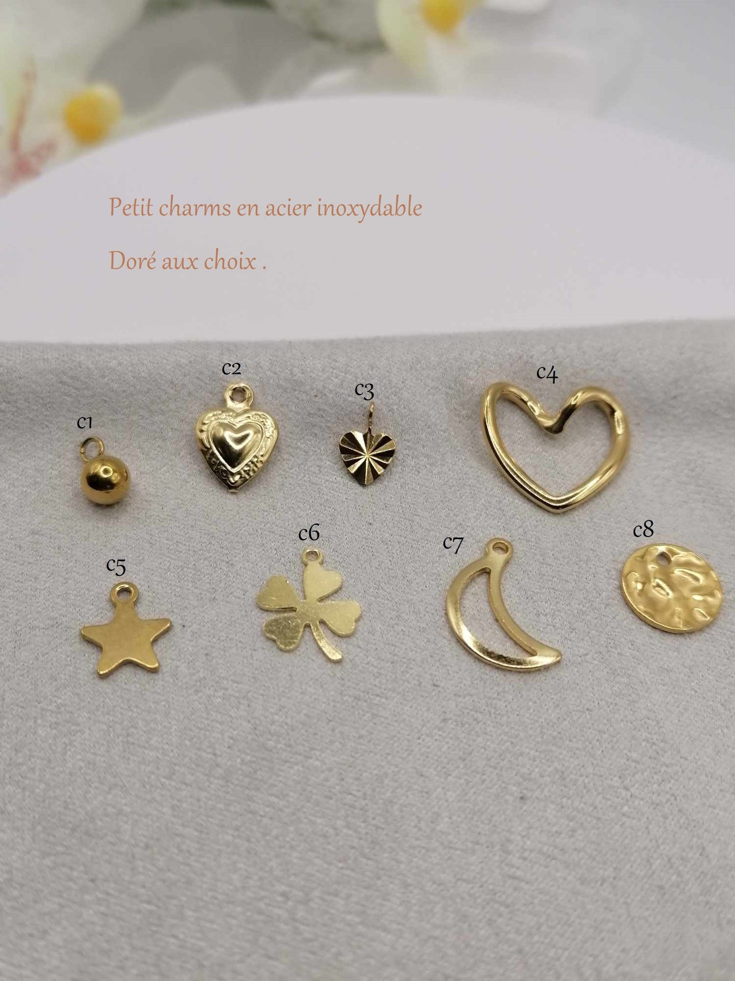 Collier Milana Couleur Doré "Gravure & Charms"